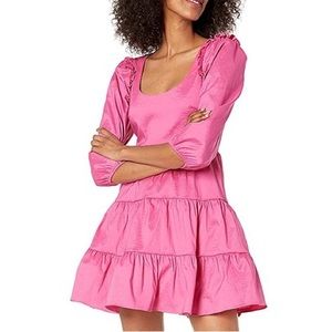Likely Avena Dress in Carmine Rose